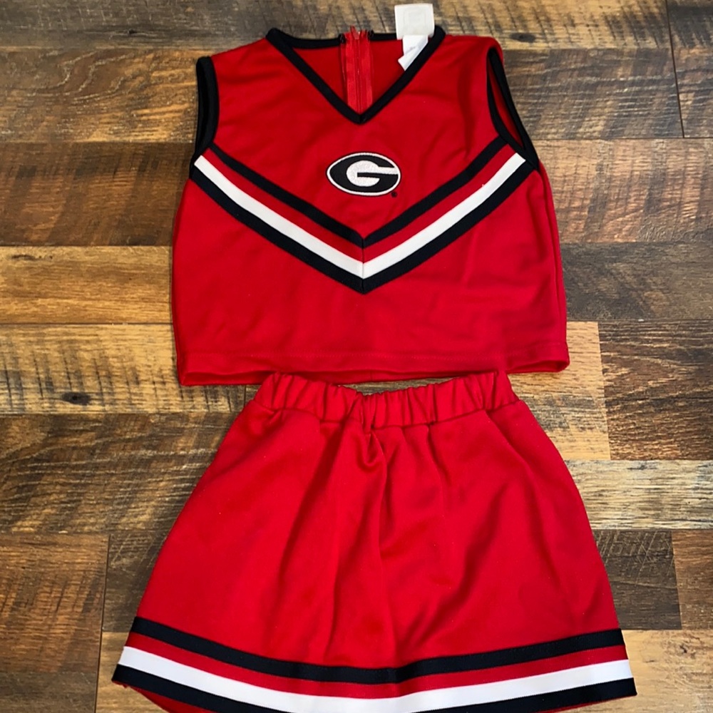 Size 8 Georgia bulldog cheer outfit